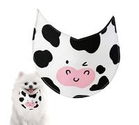 Dog Bandana - Adjustable Waterproof Towel, Cow Pattern Scarf, Stylish Handkerchief with, Everyday Holiday Dressing for, Pet Accessories, Christmas Easter Halloween Parties Photo Shoots Grooming