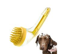 Dog Bath Brush, Cat Bathing Brush, 7.09x2.76x2.95 Inches Gentle Silicone Scrubber with Built-in Soap Dispenser, Soft Massage Shampoo Scrub for Cats Kittens Puppies, Grooming Home, Pool, Travel Use