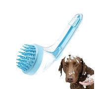 Dog Bath Brush, Cat Bathing Brush, PP, Silicone Gentle Massage Cleansing Scrubber With Soap Dispenser, Ideal For Cats Kittens Puppies, Home Groomers Travel, Easy To Use, Comfortable Grip, 18x7x7.5cm