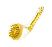 Dog Bath Brush, Cat Bathing Scrubber, 7.09x2.76x2.95 inches Gentle Massage Cleaner, Built-In Soap Dispenser, Ergonomic Soft Bristle Design for Cats Kittens Puppies Home Beach Swimming