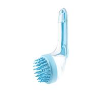 Dog Bath Brush, Cat Bathing Scrubber, Gentle Silicone Bristles, Built In Soap Dispenser, Pet Grooming Tool for Home, Travel, Beach, Swimming Pool, Cats, Puppies, 7.09x2.76x2.95 inches