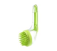 Dog Bath Brush, Cat Grooming Scrubber, Gentle Massage Cleaning Tool, Pet Bathing with Built-In Soap Dispenser, Handy Wash Accessory for Kittens Puppies Home Travel Use, 7.09x2.76x2.95 inches