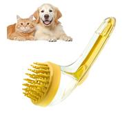 Dog Bath Brush, Cat Scrubber, Gentle Massage Tool with 7.09x2.76x2.95 Inches, Soap Dispenser, Grooming Accessory for Puppies, Kittens, Swimming Pool, Travel, Beach, Home Cleaning