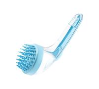 Dog Bath Brush, Cat Scrubber, Gentle Massage Tool with 7.09x2.76x2.95 Inches, Soap Dispenser, Grooming Accessory for Puppies, Kittens, Swimming Pool, Travel, Beach, Home Cleaning