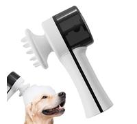 Dog Bath Brush, Foaming Massage Comb, Fast Charging, Compact Design Automatic Washable for Shower or Bathtub Use, Dog Grooming and Bathing, 7.09x3.54x2.76 Inches