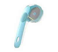 Dog Bath Brush, Shampoo Comb Scrubber, Pet Grooming Brush with Handle, Gentle Massage Short & Long Hair Dogs, Perfect for Puppy Showers, 3.35x3.35x7.48 inches