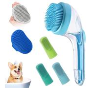 Dog Bath Brush, Silicone Pet Scrubber, 7.87x5.91in Soft Grooming Accessories, Effective Short Hair, Showering Teeth Cleaning for Home and Travel Use, Washing, Massaging,