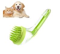 Dog Bath Brush - Soft Silicone Toilettage Tool, Pet Massage Scrubber | Compact Cleaning Brush with Built-in Savon Distributeur Feature, Soft Cleansing Solution For Cats Puppies Pool Travel Home Beach