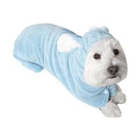 Dog Bathrobe - Coral Fleece | Hooded Pet Bathrobe Towel, Absorbent Dog Grooming Clothes | Soft Pet Shower Blanket for Bathing Cats Puppies Home Outdoor Pool Tub