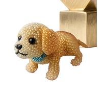 Dog Bead Embroidery Kit - Animal Craft for Girls Women Teens Adults | Complete Ornament Making Set with Beads Threads Needles Canvas, Creative Sewing Art For or Pet Lovers, 7.87x5.91x1.57 in