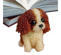 Dog Bead Embroidery Kit - Animal Craft for Girls Women Teens Adults | Complete Ornament Making Set with Beads Threads Needles Canvas, Creative Sewing Art For or Pet Lovers, 7.87x5.91x1.57 in
