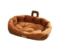 Dog Bed - Anti-Slip Warming Winter Kitten & Cat Sofa with Handle | Self-Warming Winter Comfort - Plush, Interior Lining Traps Body Heat To Keep Your Cat, Kitten, Or Small Dog Warm