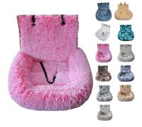 Dog Bed for Car, Car Seat Dog Bed with Safety Straps, for Large&Small Dogs, Pets Bed for Travel with Thick Cushion Removable and Easy to Clean (E,m)