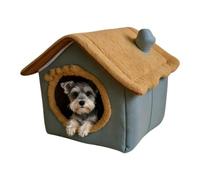 Dog Bed House | Warm Folding Removable Washable Mat Pet Cave