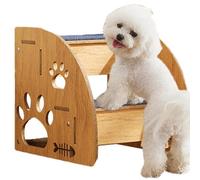 Dog Bed Stairs, Indoor Pet Stairs Dog Steps, Cat Stairs Wooden Pet Steps, Non Slip Dog Stairs, Waterproof Pet Stairs, Easy to Use, Portable for Large, Medium, Small Dogs and Cats
