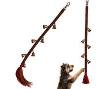 Dog Bell for Door Potty Training - Festive Christmas Lanyard, Chimes, Red | Holiday Pet Accessory, Festive Christmas Lanyard, Loud Training Bells, Housetraining Solution, Puppy Communication Tool,