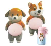 Dog Belly Sticker - Cute Pet Car Window Decal | Waterproof Vinyl Adhesive With UV Resistant Print, Easy Peel And Stick Design, Funny Puppy Belly Graphic For Laptop Car Glass Decoration