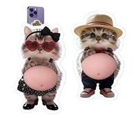 Dog Belly Stickers, 2 Pieces Cute Silicone Portable Self Adhesive, Super Soft Silicones Anti-Collision Sticker For Home Aesthetics, Silicone Anti-Collision Sticker For Diaries Notebooks Phone Cases
