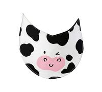 Dog Bib - Drool Towel for Daily Wear, Cow Pattern Adjustable Neck Wrap with Waterproof Layer Absorbent Cotton Silk Polyester Tri Fabric & Size Options for Christmas Easter Halloween Photos Grooming
