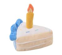 Dog Birthday Cake Toy - Vibrant Celebratory Design, Plush Squeaky Dog Toys, Birthday Decoration Plush Cake | Reduce Indoor Boredom Realistic Biirthday Caake Slice Puppy Toys for Backyard, Outing