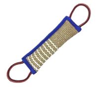 Dog Bite Pillow - Jute Nylon 30 x 7 cm | Tug Training Pad, Interactive Bite Toy | Durable Biting Equipment With 2 Strong Handles For Medium Large Dogs, Chewing, Playing, Exercise, Fitness