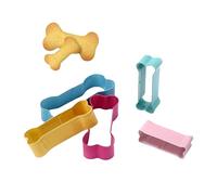 Dog Bone Cookie Cutter - Vibrant Multi-Size Métal Finition, Forme Tranchante, Coupes Claires, Easy Treat Maker pour Biscuits Biscuits | Kit d'emporte-pièce pour les amoureux des animaux, les fêtes de