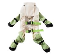 Dog Boot Suspenders - Pro | Waterproof Shoes - Chaussures Imperméables Pour Chien Avec Bretelles Réglables Antidérapantes Bandes Luminescentes Pour Planchers De Bois Franc Neige Et Pluie | 2026 Pro