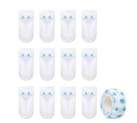 Dog Booties, Paw Protection Shoes, Waterproof Pet Covers, Interactive Non Woven Material with Adjustable Strap, 12-Pack Reusable Boot Covers for Large Dogs Indoor Outdoor Walks 3.66x6.89 inches