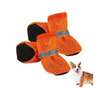 Dog Booties - Protects Paws from Moisture Dirt & Harm During Adventures | Anti-Slip Small Dog Booties Breathable Mesh Paw Shoes for Indoor Outdoor Hiking, Hardwood Pavement Grass Beach, Travel Sungl