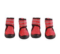 Dog Boots Traction - Grip Adjustable | Reflective Pet Shoes for Small Medium Large Dogs | Weather - Guard Outdoor Booties for Walking/Hiking/Snow (60 Yards)