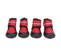 Dog Boots Traction - Grip Adjustable | Reflective Pet Shoes for Small Medium Large Dogs | Weather - Guard Outdoor Booties for Walking/Hiking/Snow (55 Yards)