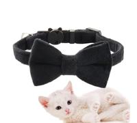 Dog Bow Ties Collar - Adjustable Bow Tie Collar with Detachable Bell | Soft Nylon Pet Collars for Small Medium Dogs Puppy Cats | Lovely Apparel Accessories for Home, Wedding, Walking, Traveling, Photo