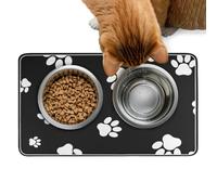 Dog Bowl Mat 50x30cm - Non-Slip Absorbent Quick Dry Padad