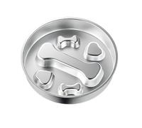 Dog Bowl, Slow Feeder Dog Bowls, 8.66x8.62x1.57 inches Stainless Steel Container, Anti Choking Food Dish, Interactive Feeding Supplies, Ideal for Small Large Breed Bloat Stop