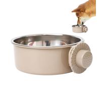 Dog Bowl - Stainless Steel, 14 x 5,31 x 5,36 cm pour animaux de compagnie Wall-Mounted Spill-Resistant | Easy-Clean Secure Feeding Station Healthy Water & Food Use, Mounted Feeder For Dogs, Cats, Home