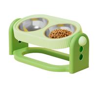 Dog Bowls Elevated Detachable Dishes, Cat Bowl Dog Feeding Station for Kitten Puppy Pet Water Food, 3 Leveled Bowl for Pets Indoor Home Apartment Living Room Outdoor Yard Feeding Setup