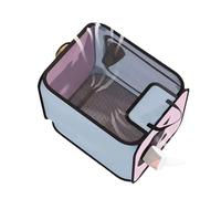 Dog Box Crate Cage, Portable Foldable Pet Drying Box, Cat Drying Room Cage, Fast Grooming Tent for Small Dogs and Cats, Pet Create for Dogs, Oxford Fabric + PVC Mesh, 52x52x40cm