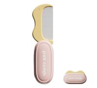 Dog Brush - Cat Shedding Comb With ABS Steel Teeth, Foldable Tool For Pets, Undercoat Dematting Comb | Puppy Kitten Bathing Aid, Short & Long Hair Groomer, Brush For Indoo