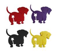 Dog Butt Bread Clip, 4 Pieces Reusable Food Bag Tie, Novelty Snack Holder Clamp, Fresh Keeping Kitchen Gadget for Food Storage, Home Use, Pantry Sealing, Kitchen Organization 3,7 x 1,65 x 0,2 in