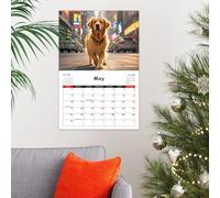 Dog Calendar 2026 12-Month Tech Planner, Animal Monthly Schedule Organizer for Home, Living Room, Bedroom, Study, School, Classroom, Office, Workshop, Studio, Students, Teachers, 28.5x21cm