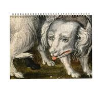 Dog Calendar 2026 - Ugly Dog Renaissance Edition, Spiral Bound Planner with Charming Artwork, Wall Decor Choice for Home Office, Habit Tracking Tool for Health Study School, Cleaning Exercise