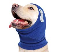 Dog Calming Hoodie and Ear Covers Headband, Washable Comforting Headgear for Grooming and Bathing, Stretchy Neck and Ears Warmer for Dogs, Ideal for Noise Cancelling and Winter Protection.