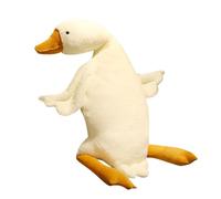 Dog Calming Plush Duck - Grand jouet de confort pour chiot Blanc | Animal de morsure informé compature, soulagement de l'animalité, plagement interactif | Exercice d'entraînement extérieur intérieur