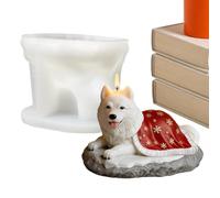Dog Candle Mold, Animal Epoxy Casting, 4 Inch Soap Candle Mold with Detailed Design, Wax Concrete Diy Molds, Dog Sculpture Molds with Creative Finish Home Decoration Arts Crafts Supplies