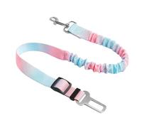 Dog Car Seat Belt, Nylon Pet Safety Harness, Adjustable Elastic BufferLeash with Buckle Clip, Shock-Absorbing Gear for Small Medium Large Dogs, Secure Fit for Vehicle Travel Use