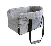Dog Car Seat For Small-Medium Dog, Foldable Center Console Pet Seat, Upgraded Dog Booster Seat, Adjustable Strap & Washable Travel Bed Dog Seat, Portable Dog Car Seat For Car Front, Center, Back Seats