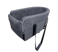 Dog Car Seat For Small-Medium Dog, Foldable Center Console Pet Seat, Upgraded Dog Booster Seat, Adjustable Strap & Washable Travel Bed Dog Seat, Portable Dog Car Seat For Car Front, Center, Back Seats