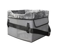 Dog Car Seat - Portable Plush Booster Bed Pets Under 25 Lbs | Washable Travel Seat with Storage Pockets, Safe Vehicle Roadtrip Seats for Back Front Center, Comfortable Seats for Dogs Puppies Small Pet