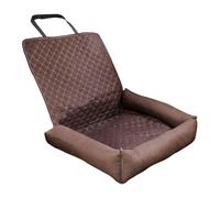 Dog Car Seat, Waterproof Pet Carrier Pad, 18x18 inch Foldable Booster Mat, Non-Slip Safety Belt Design, Travel Sitting Cushion for SUV Truck Road Trip Outdoors Or Daily Camping