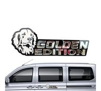 Dog Car Stickers Dog Edition Car Badge 3D Dogs Badge Stylish Voiture Emblème et Badge | Drôle Acrylique Voiture Badge Autocollant pour Voiture Amoureux des Chiens Moto Décoration Extérieur Bateau
